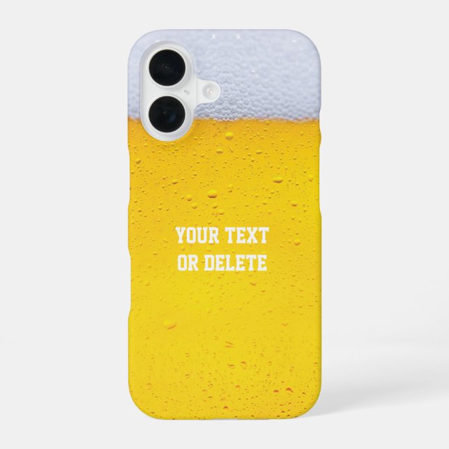Coque iPhone 16 Arrière-plan de texture de bière (Verso)