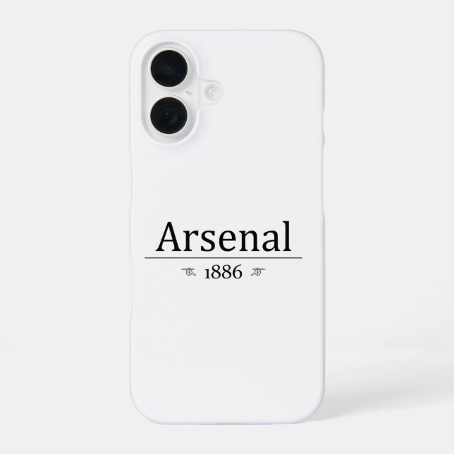 Coque iPhone 16 Arsenal 1886 (Verso)