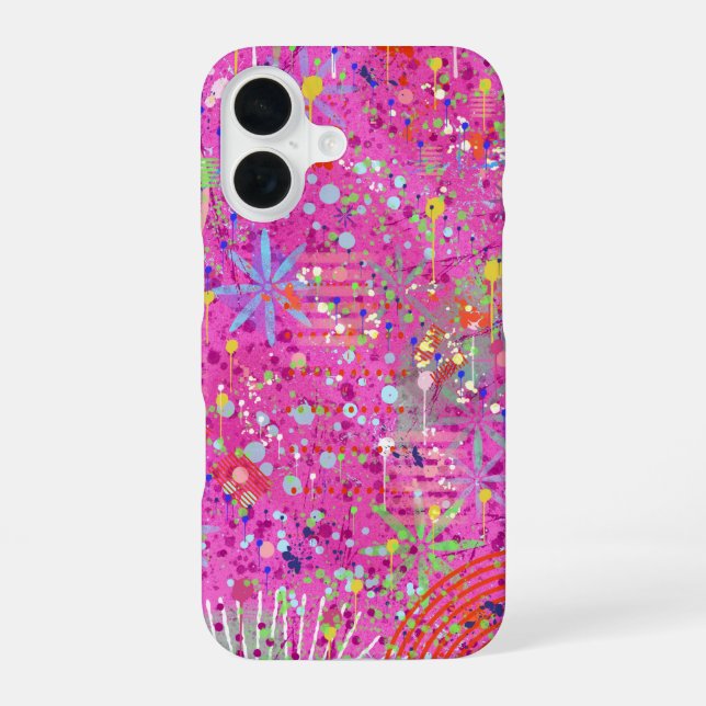Coque iPhone 16 Art abstrait : Rêves d'été (Verso)