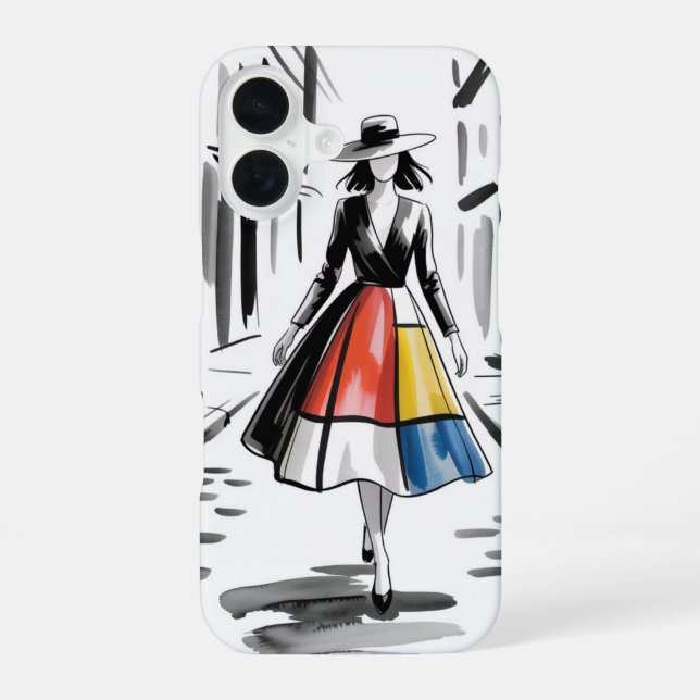 Coque iPhone 16 Art Chic de Ville (Verso)