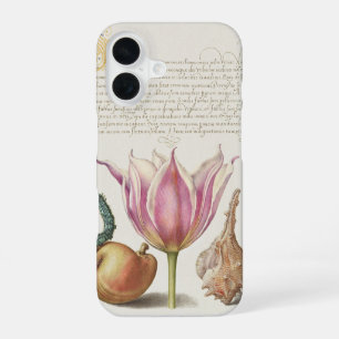 Coque iPhone 16 Art de calligraphie de la Renaissance Fleur de tul