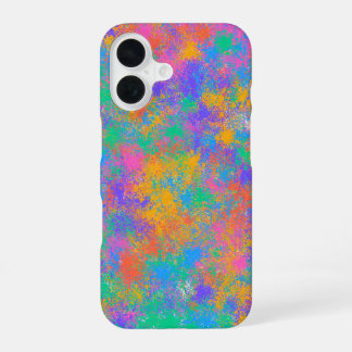 Coque iPhone 16 Art de éclaboussures colorées