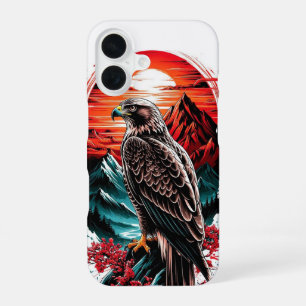 Coque iPhone 16 Art de la faune vintage aigle faucon