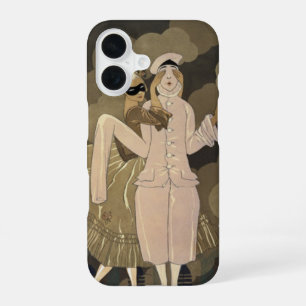 Coque iPhone 16 Art Déco vintage, Surprise de George Barbier