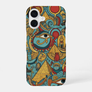 COQUE iPhone 16 ART ÉGYPTIEN TRADITIONNEL