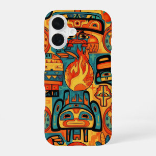 COQUE iPhone 16 ART INDIEN AMÉRICAIN TRADITIONNEL