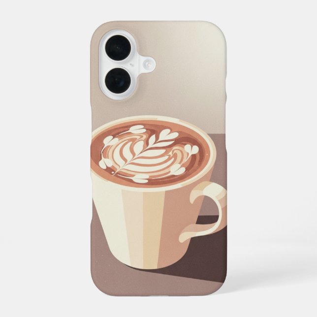 Coque iPhone 16 Art Latte Vintage (Verso)