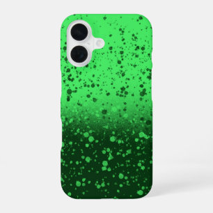 Coque iPhone 16 Art minimaliste émeraude riche