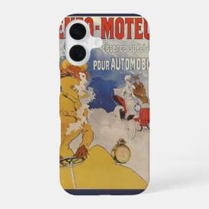 Coque iPhone 16 Art Nouveau vintage, Benzo Moteur par Jules Cheret