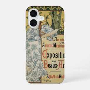 Coque iPhone 16 Art Nouveau vintage, Exposition des Beaux Arts