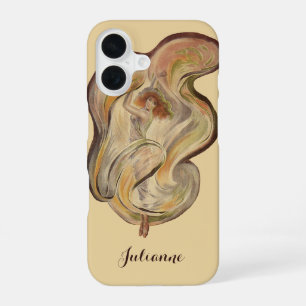 Coque iPhone 16 Art Nouveau vintage, La Loie Fuller danseuse moder