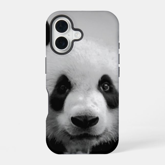 Coque iPhone 16 Art Pop Panda (Verso)