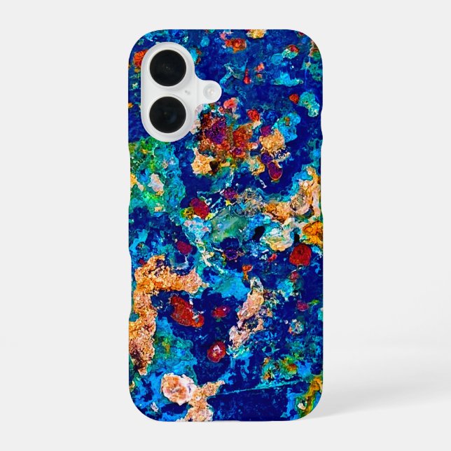 Coque iPhone 16 Art Rouille Cool Amusant Unique  (Verso)