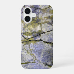 Coque iPhone 16 Aspect de pierre fissurée et lisse