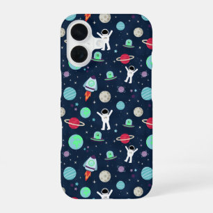 Coque iPhone 16 Astronautes Planètes Fusées et Aliens