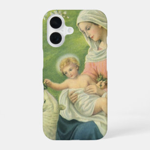 Coque iPhone 16 Atelier de Joseph avec Marie et l'Enfant Jésus