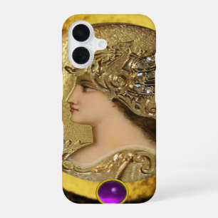 COQUE iPhone 16 ATHENA AVEC GRIFFINES D'IMAGINAIRE ET PIERRE À JEU