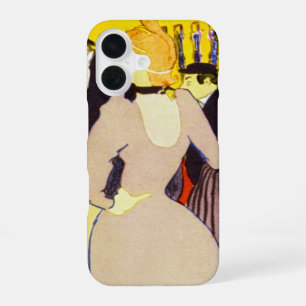 Coque iPhone 16 Au Nightclub par Toulouse Lautrec, Art Vintage