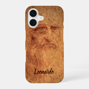 Coque iPhone 16 Autoportrait de Léonard de Vinci, Art de la Renais