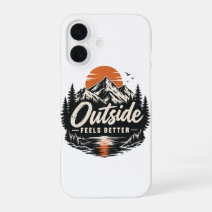 Coque iPhone 16 Aventure de la nature de la montagne, ça fait du b