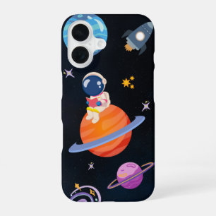 Coque iPhone 16 ✨ Aventure spatiale de rêve – Conception de housse