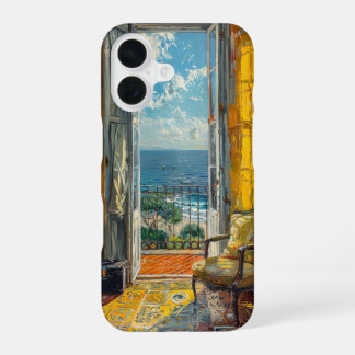 Coque iPhone 16 Balcon intérieur ensoleillé
