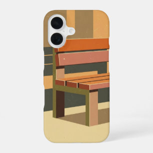 Coque iPhone 16 Banc de rue rétro