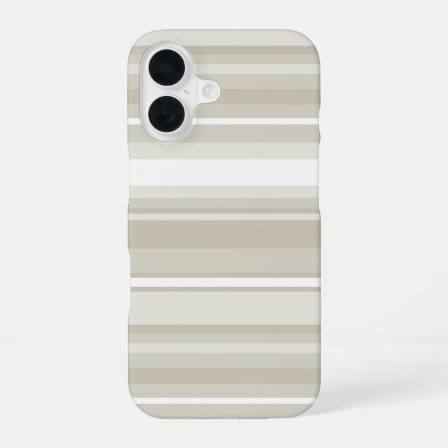 Coque iPhone 16 Bandes de grès (Verso)