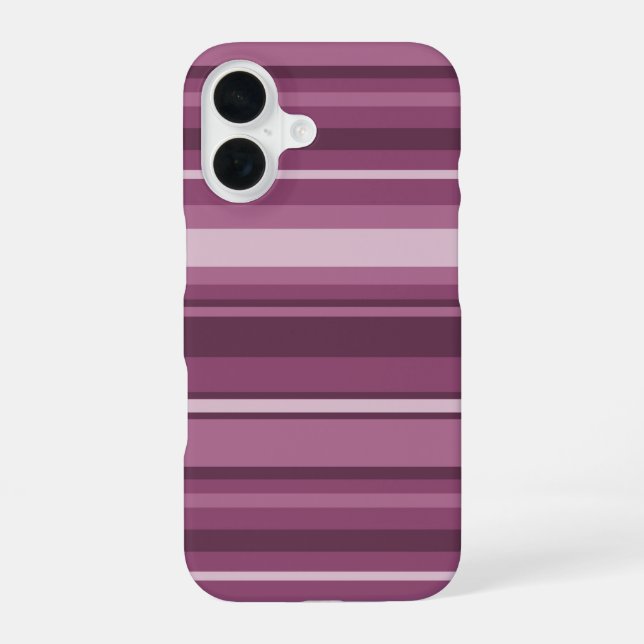 Coque iPhone 16 Bandes mauves (Verso)