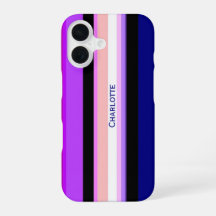 Bandes verticales violettes multicolores