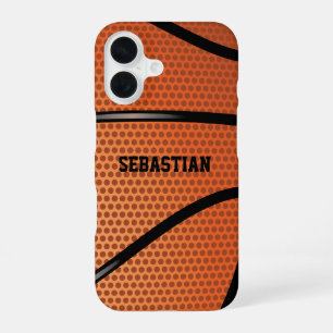 Coque iPhone 16 Basketball Personnalisé