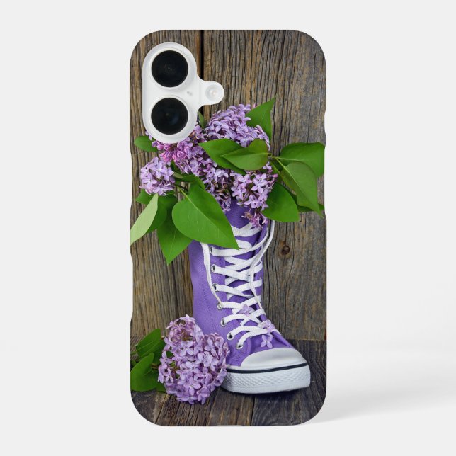 Coque iPhone 16 Baskets Lilac (Verso)