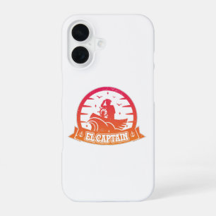 Coque iPhone 16 Bateau d'ancre de capitaine cool et voile Rétro