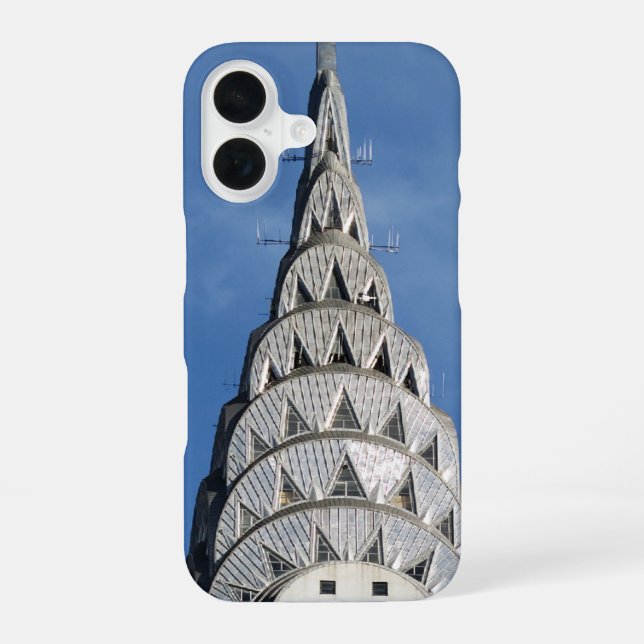Coque iPhone 16 Bâtiment Silver Chrysler (Verso)