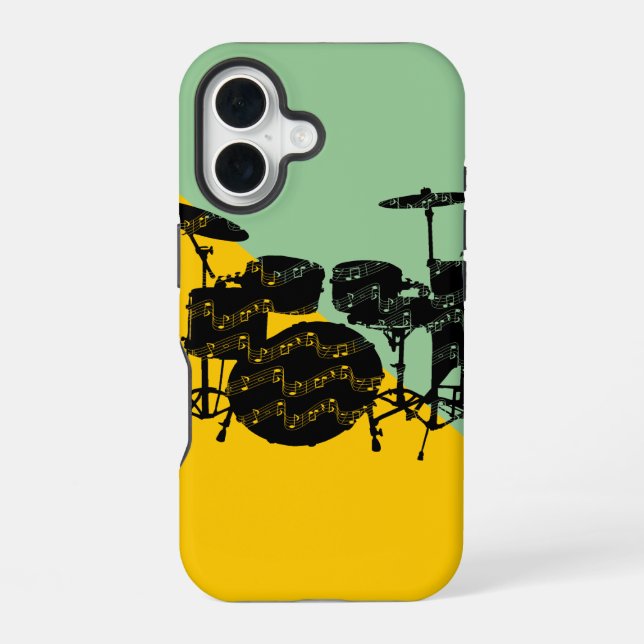 Coque iPhone 16 Batterie Percussion (Verso)