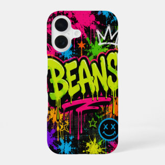 Coque iPhone 16 BEANS Graffiti Néon Street Art