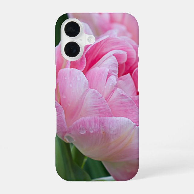 Coque iPhone 16 Beauté de Double Tulipes Fleur (Verso)