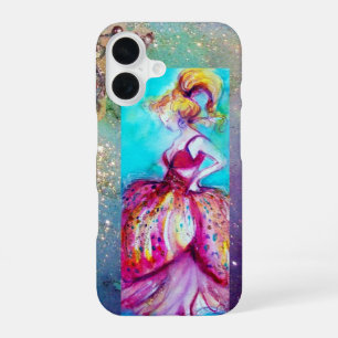 Coque iPhone 16 BEAUTÉ EN ROSE / Plante papillon magique