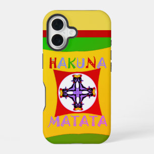 Coque iPhone 16 Beaux Grues Incroyables Adorables Texte Hakuna Mat
