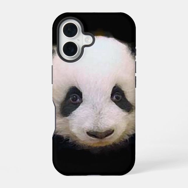 Coque iPhone 16 Bébé Panda (Verso)