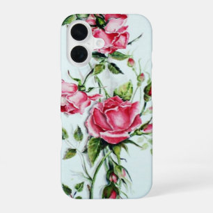 COQUE iPhone 16 BELLES ROSES ROSES ROSES ET ROSEBUDS ROSES