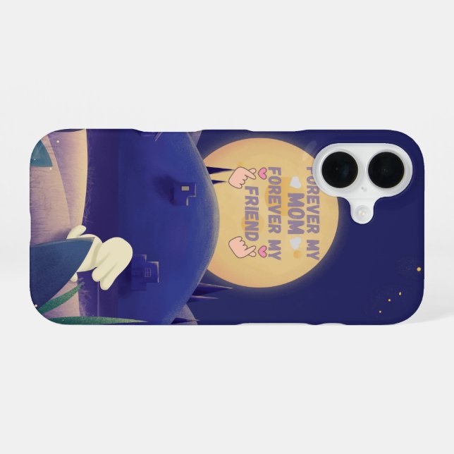 Coque iPhone 16 Best Mom & Best Friend - Bon sens Téléphone cadeau (Verso Horizontal)