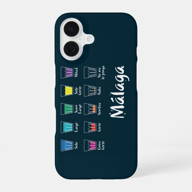 Coque iPhone 16 Bienvenue à Malaga 1 : El Café (Verso)