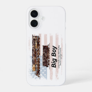 Coque iPhone 16 Big Boy Train à vapeur Vintage Locomotive américai