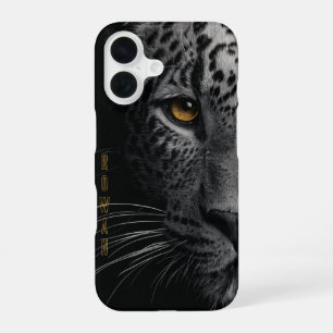 Coque iPhone 16 Big Cat’s Amber Eye - Personnalisable