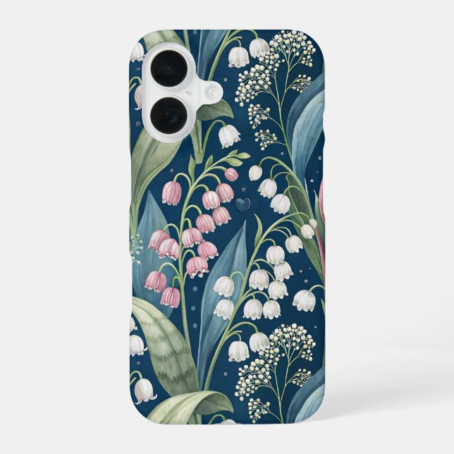 Coque iPhone 16 Birth Flower Botanical Design (Verso)