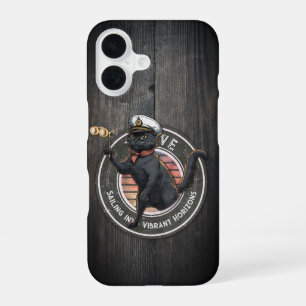 Coque iPhone 16 Black Cat Sunset : Un voyage pour PROSPÉRER