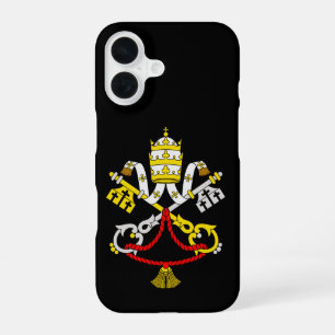 Coque iPhone 16 Blason du Vatican Emblème d'art fin de luxe