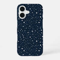 Bleu Nuit Classique et Étoiles Blanches Motif Patr