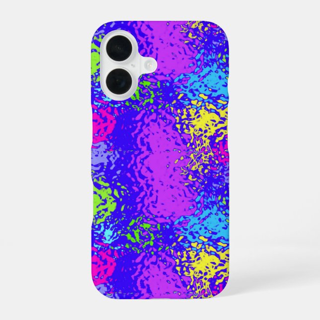 Coque iPhone 16 Blobules sous verre (Verso)